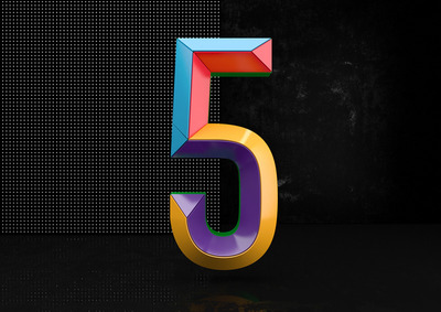 七彩數(shù)字字體設(shè)計(jì) 點(diǎn)亮數(shù)字廣告設(shè)計(jì)的視覺新浪潮